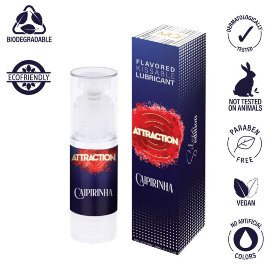 Змазка для орального сексу зі смаком Кайпіринья Mai Attraction Caipirinha, 50 ml (термін 09.2026)
