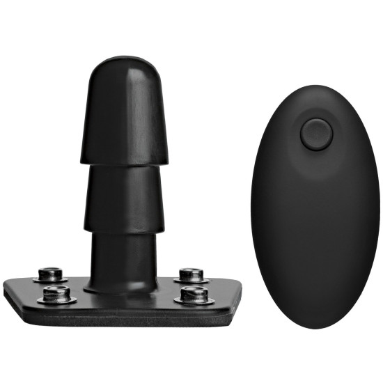 Набор для страпона, вибрация, двойная плотность, диаметр 3×3,8 см Doc Johnson Vac-U-Lock Vibrating Dual Density ULTRASKYN Set