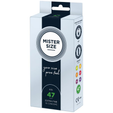 Презервативы для пениса длиной 9–9,5 см, 10 шт Mister Size - pure feel 47