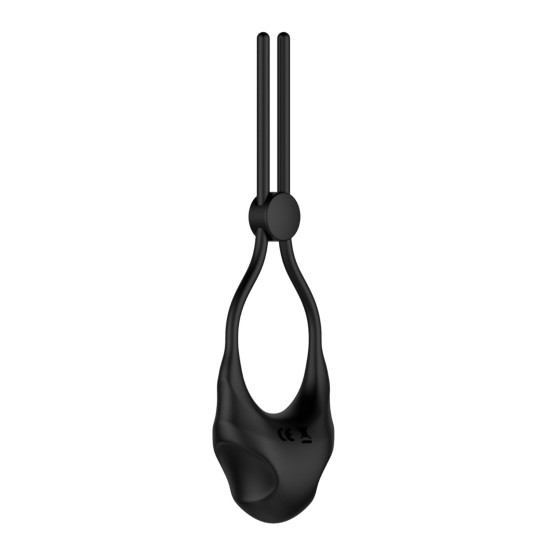 Эрекционное кольцо с вибрацией и регулируемой тугостью Nexus FORGE Vibrating Adjustable Lasso Black