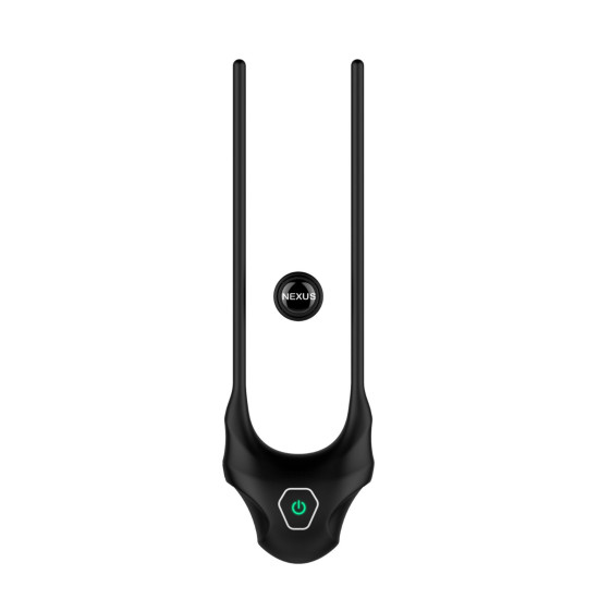 Эрекционное кольцо с вибрацией и регулируемой тугостью Nexus FORGE Vibrating Adjustable Lasso Black