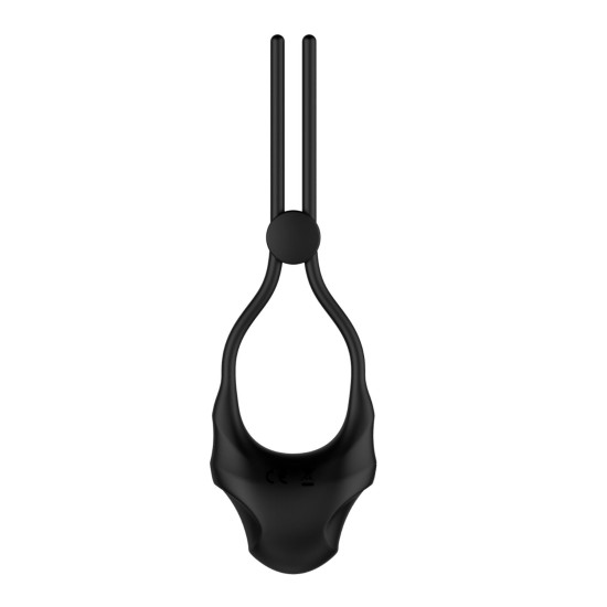 Эрекционное кольцо с вибрацией и регулируемой тугостью Nexus FORGE Vibrating Adjustable Lasso Black