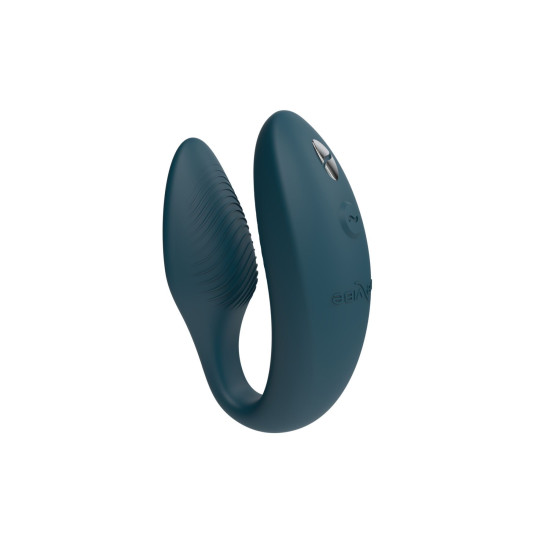 Вібратор з керуванням для двох і анатомічною формою, зелений We-Vibe Sync 2 Green Velvet