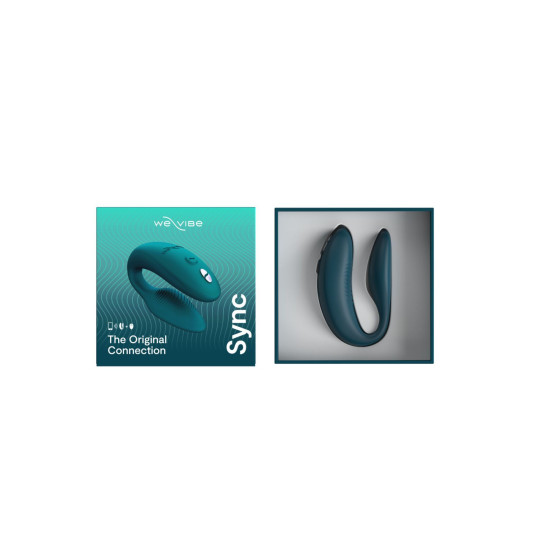 Вібратор з керуванням для двох і анатомічною формою, зелений We-Vibe Sync 2 Green Velvet