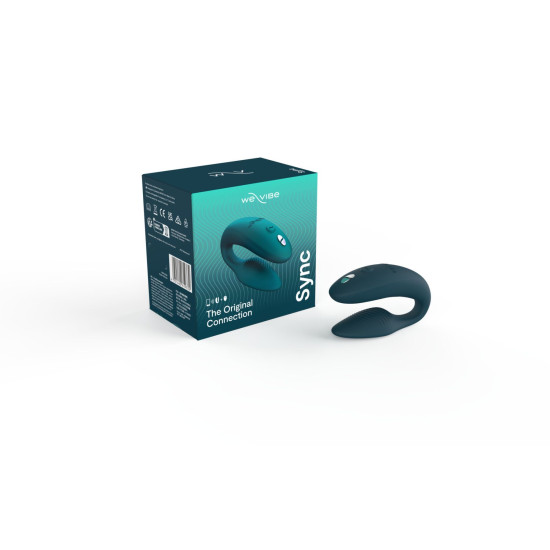 Вібратор з керуванням для двох і анатомічною формою, зелений We-Vibe Sync 2 Green Velvet