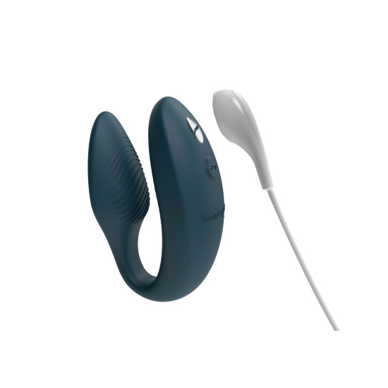 Вібратор з керуванням для двох і анатомічною формою, зелений We-Vibe Sync 2 Green Velvet