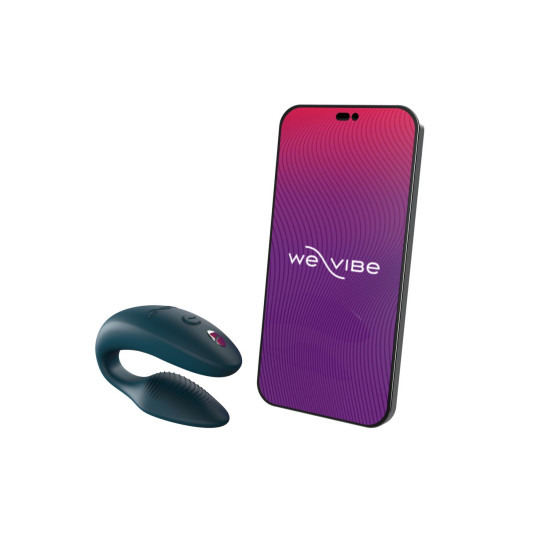 Вібратор з керуванням для двох і анатомічною формою, зелений We-Vibe Sync 2 Green Velvet