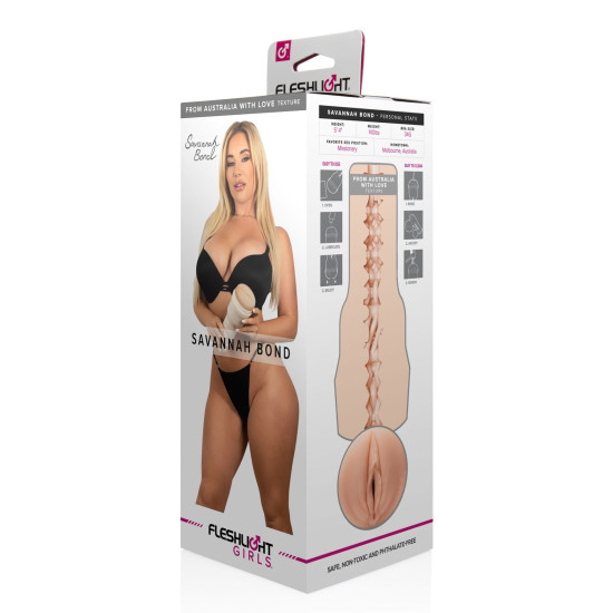 Мастурбатор зі зліпка вагіни порнозірки Savannah Bond Fleshlight Girls Savannah Bond - From Australia With Love