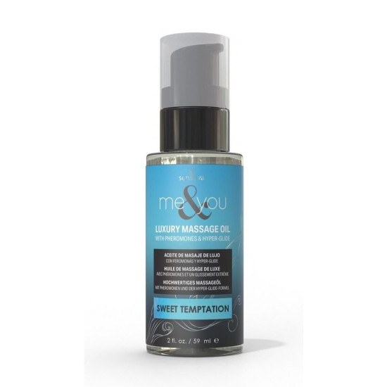 Массажное масло с ароматом ванили, сахара и душистого горошка Sensuva Me&You Sweet Temptation, 59 ml