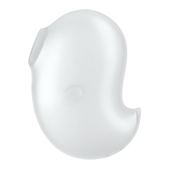 Вакуумный клиторальный стимулятор с вибрацией, белый Satisfyer Cutie Ghost White