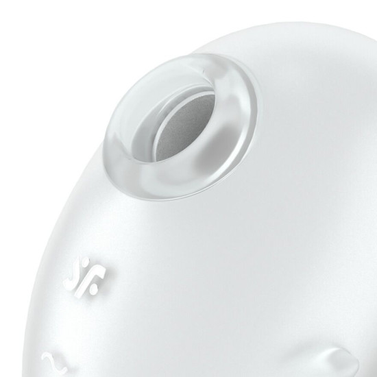 Вакуумный клиторальный стимулятор с вибрацией, белый Satisfyer Cutie Ghost White