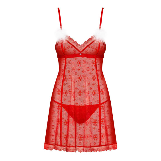 Бэби-долл с трусиками Obsessive Donarella Babydoll & Thong, XS/S