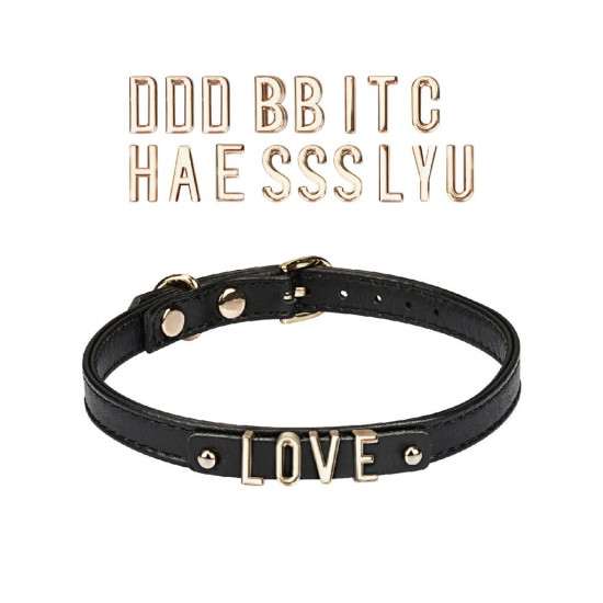 Чокер з 21 знімною літерою Liebe Seele DIY Choker with 21 Removable Letters