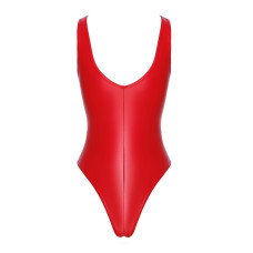 Боди, красное Noir Handmade F352 Red Powerwetlook Body, S
