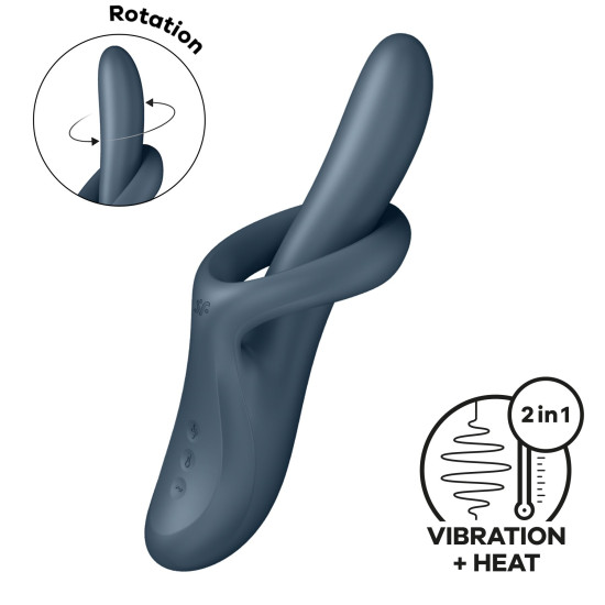 Вибратор, серый Satisfyer Heat Flex 4 Grey