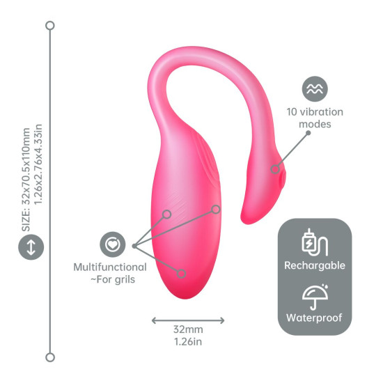 Смарт-віброяйце рожеве Magic Motion Flamingo Max Pink