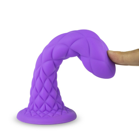 Фалоімітатор, фіолетовий SilexD Fantasy Liquid Silicone Dreamy Purple, 7 in