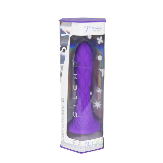 Фалоімітатор, фіолетовий SilexD Fantasy Liquid Silicone Dreamy Purple, 7 in