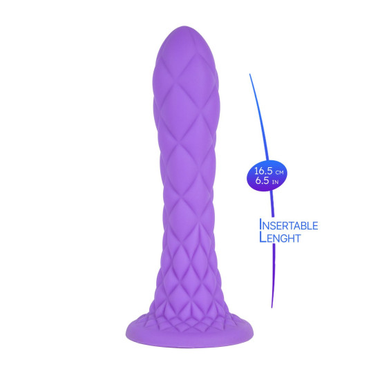 Фалоімітатор, фіолетовий SilexD Fantasy Liquid Silicone Dreamy Purple, 7 in