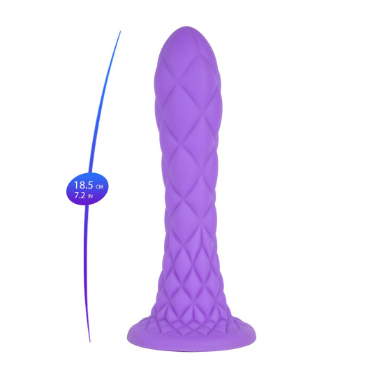 Фалоімітатор, фіолетовий SilexD Fantasy Liquid Silicone Dreamy Purple, 7 in