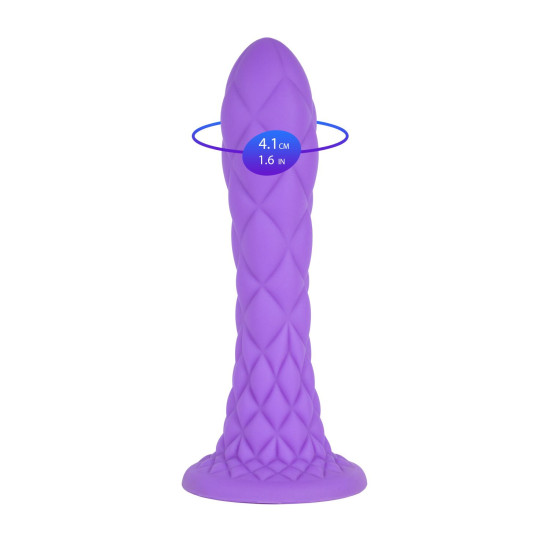 Фалоімітатор, фіолетовий SilexD Fantasy Liquid Silicone Dreamy Purple, 7 in