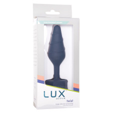 Анальная пробка, синяя Lux Active Twist Plug Large Blue