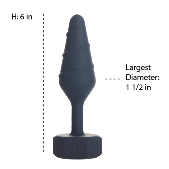 Анальная пробка, синяя Lux Active Twist Plug Large Blue
