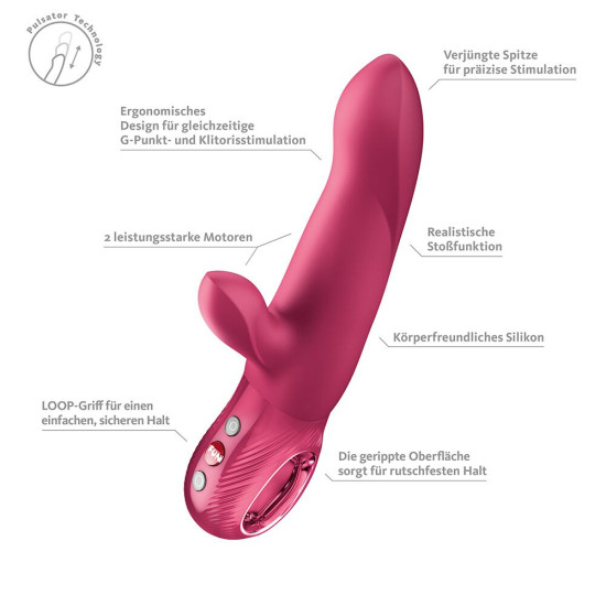 Пульсатор, малиновый Fun Factory Bi Stronic Arc Raspberry