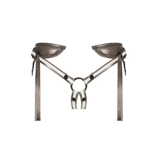 Трусы для страпона Strap-On-Me Leatherette HARNESS DESIROUS (мятая упаковка)