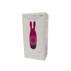 Вібропуля рожевого кольору зі стимулювальними вушками Adrien Lastic Pocket Vibe Rabbit Pink