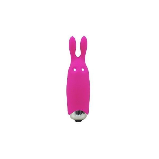 Вібропуля рожевого кольору зі стимулювальними вушками Adrien Lastic Pocket Vibe Rabbit Pink
