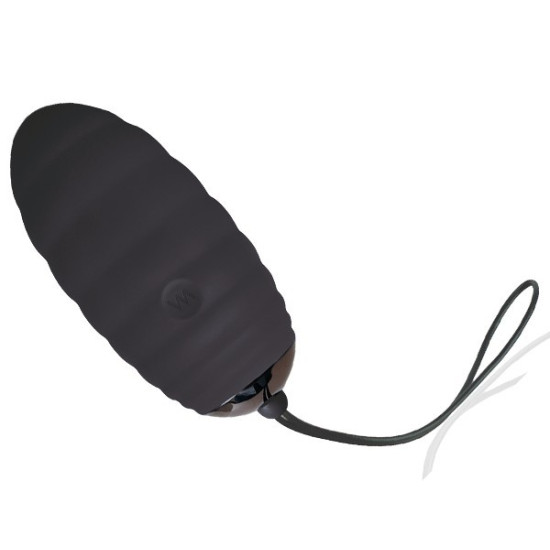 Віброяйце чорного кольору з пультом ДК Adrien Lastic Ocean Breeze Black