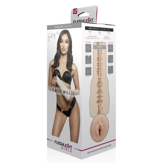 Мастурбатор зі зліпка вагіни, дуже ніжний Fleshlight Girls: Emily Willis Squirt