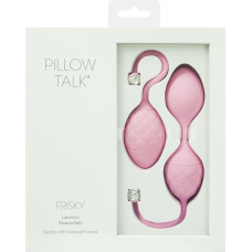 Вагінальні кульки з кристалом, діаметр 3,2 см, вага 49-75 г, рожеві PILLOW TALK Frisky Pink