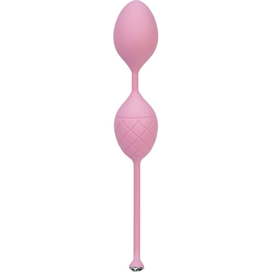 Вагінальні кульки з кристалом, діаметр 3,2 см, вага 49-75 г, рожеві PILLOW TALK Frisky Pink