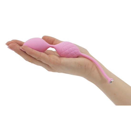 Вагінальні кульки з кристалом, діаметр 3,2 см, вага 49-75 г, рожеві PILLOW TALK Frisky Pink