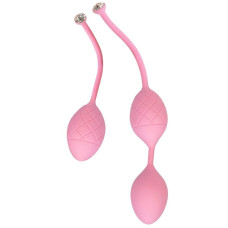 Вагінальні кульки з кристалом, діаметр 3,2 см, вага 49-75 г, рожеві PILLOW TALK Frisky Pink