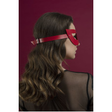 Маска на лицо из натуральной кожи, красная Feral Feelings Mistery Mask Red