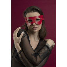Маска на лицо из натуральной кожи, красная Feral Feelings Mistery Mask Red