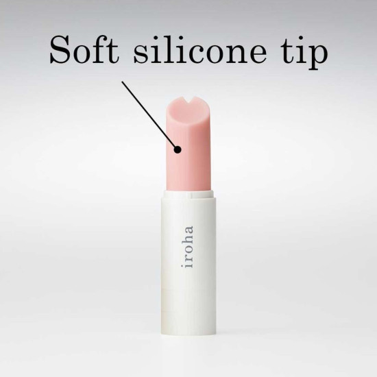 Вібратор-помада білого кольору Iroha Stick White