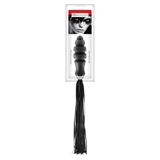 Флоггер з ручкою для проникнення Fetish Tentation Whip with Ogive Handle