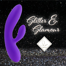 Гибкий вибратор кролик с двумя моторами, фиолетовый, средний FeelzToys Lea Rabbit Vibrator Medium Purple