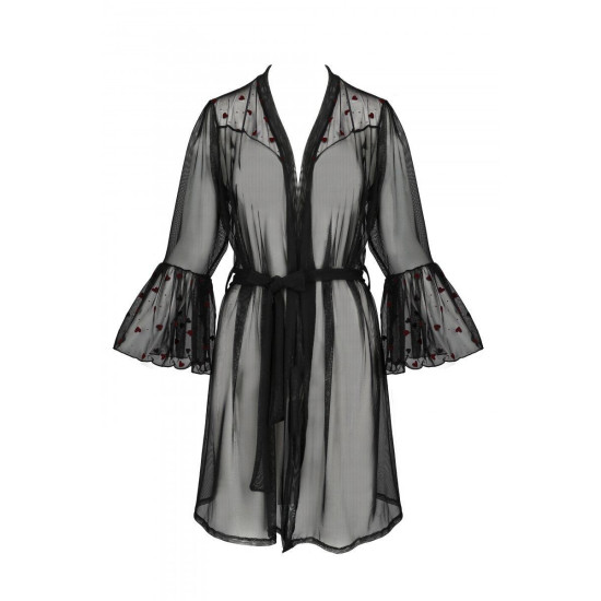 Пеньюар, черный Lovelia Peignoir Black, XXL/XXXL