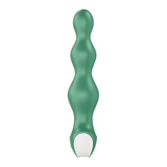 Анальный стимулятор-бусины с двумя моторами, зеленый Satisfyer Lolli-Plug 2 Green