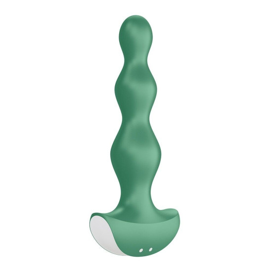Анальный стимулятор-бусины с двумя моторами, зеленый Satisfyer Lolli-Plug 2 Green