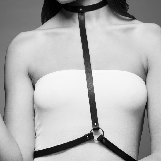 Портупея з екошкіри, коричнева, дуже стильна Bijoux Indiscrets Maze I Harness Brown