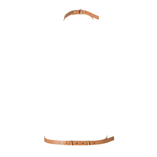 Портупея з екошкіри, коричнева, дуже стильна Bijoux Indiscrets Maze I Harness Brown