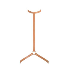 Портупея з екошкіри, коричнева, дуже стильна Bijoux Indiscrets Maze I Harness Brown