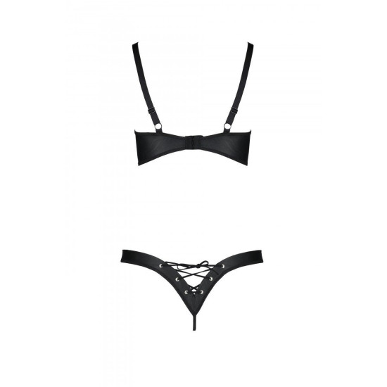 Комплект еротичної білизни, чорний Passion Celine Bikini Black, XXL/XXXL
