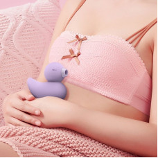 Вакуумний вібратор, сірий CuteVibe Ducky Grey